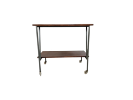 Trolly - pastoe  stijl - Braakman - fineer - metaal - bijzettafel - 60's