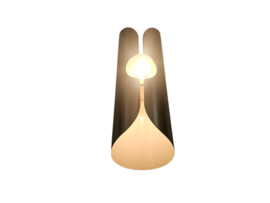Massive - Space Age - wandlamp - geborsteld staal - 1970's