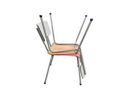 Rawi - Retro design -  2 vintage buisframe eetkamer stoelen - 60's