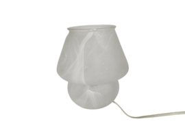 Murano -  mushroom lamp - Space Age lamp -  gemarmerd glas - 70's