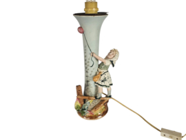 Tafellamp - Keramiek - 'Figurine' - gesigneerd - 2e helft 20e eeuw