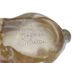 Archimede Seguso Murano - Bladgoud  - Gesigneerd - Italie - 1960's