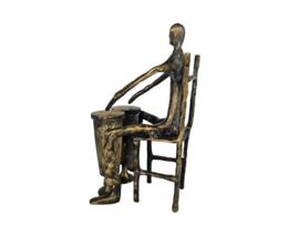 Verbronsd- Man met Congo Drums - beeld - 3e kwart 20e eeuw