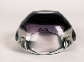 Leerdam glas - Andries Copier - Kristal - Asbak -  geslepen  glas - 1940's