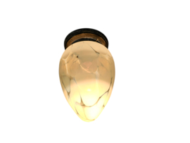 Gispen - plafonniere - gemarmerd glas  - 3e kwart 20e eeuw