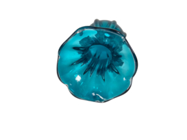 Murano - vaas - aqua blauw - Italie - 3e kwart 20e eeuw
