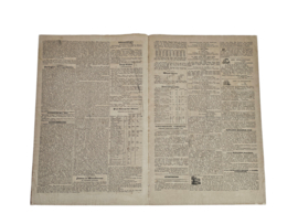'Nieuwe Amsterdamsche Courant Algemeen Handelsblad' - ingelijst - 1843
