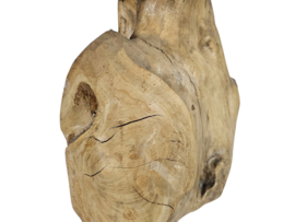 Teakhout - Krukje - Bijzettafeltje -  naturel
