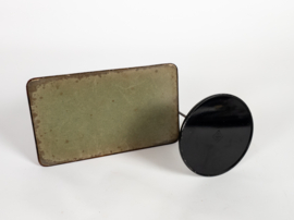 EJA - Vintage Brievenhouder  & vintage bonnenprikker - metaal -  Bauhaus - 50's