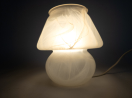 Murano -  mushroom lamp - Space Age lamp -  gemarmerd glas - 70's