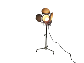 Vintage verlichting - studiolamp - statief reflectorlamp - bioscooplamp - theaterlamp - 1980's