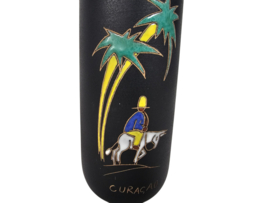 Ruscha  keramik - West-Germany - vaas - decornaam - 'Curacao ' - 60's