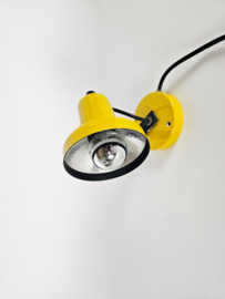 Philips - NWS 85 - wandspot - Space Age verlichting - geel - 70's