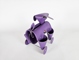 VacaValiente - Design Museum of Arts and Design - Dog - Caddy on Wheels  - bureau organizer - leer - made in Argentina
