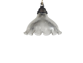 Art Deco - Holophane -  Hanglamp - kristal - 1950s
