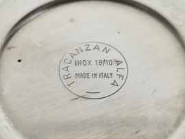 Tracanzan Alfa - 'Pallina' - Inox 18/10 - thee/koffiekannetje - Made in Italy - chroom - 60's