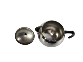 Tracanzan Alfa - 'Pallina' - Inox 18/10 - thee/koffiekannetje - Made in Italy - chroom - 60's