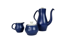 Royal Goedewaagen - Theepotje - melkkannetje - suikerpot - model Mokka - 1970's