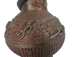 Tibet - brons - 'Dragon' - Mythische figuren  - vaas -  20e eeuw