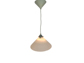 Bankierslamp - Schoemakerslamp - opaline glas - 80's
