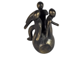 Brons - beeldje - 'Uit de ring stappen' - Maarten Benschop - 2000
