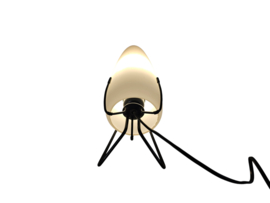 Philips - Louis Kalff - NX 18 E/00 - melkglas - metaal - 1958