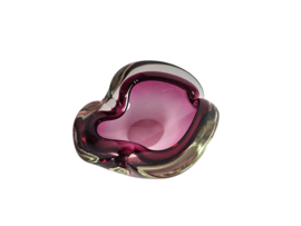 Murano - Sommerso - Flavio Poli - Sommerso -  transparant  - roze - paars - 70's