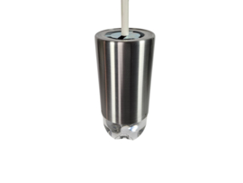 Raak Amsterdam - B 1015 - 'bullet' hanglamp - aluminium - kristal - Holland - 60's