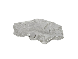 Walther glass - Jolanda Prinsen - unieke zware schaal - helder glas - 2000