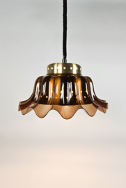 Herda Holland - Dutch design - hanglamp - messing - accryl - 70's