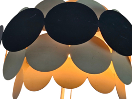 Doria Leuchten - wit/grijs metaal - trekpendel wandlamp - W-Germany - 60's