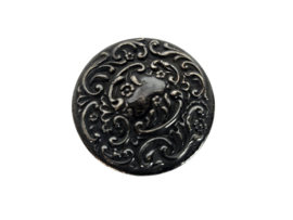 Pillendoosje - Zilver -  gehamerd beslag - 1950s