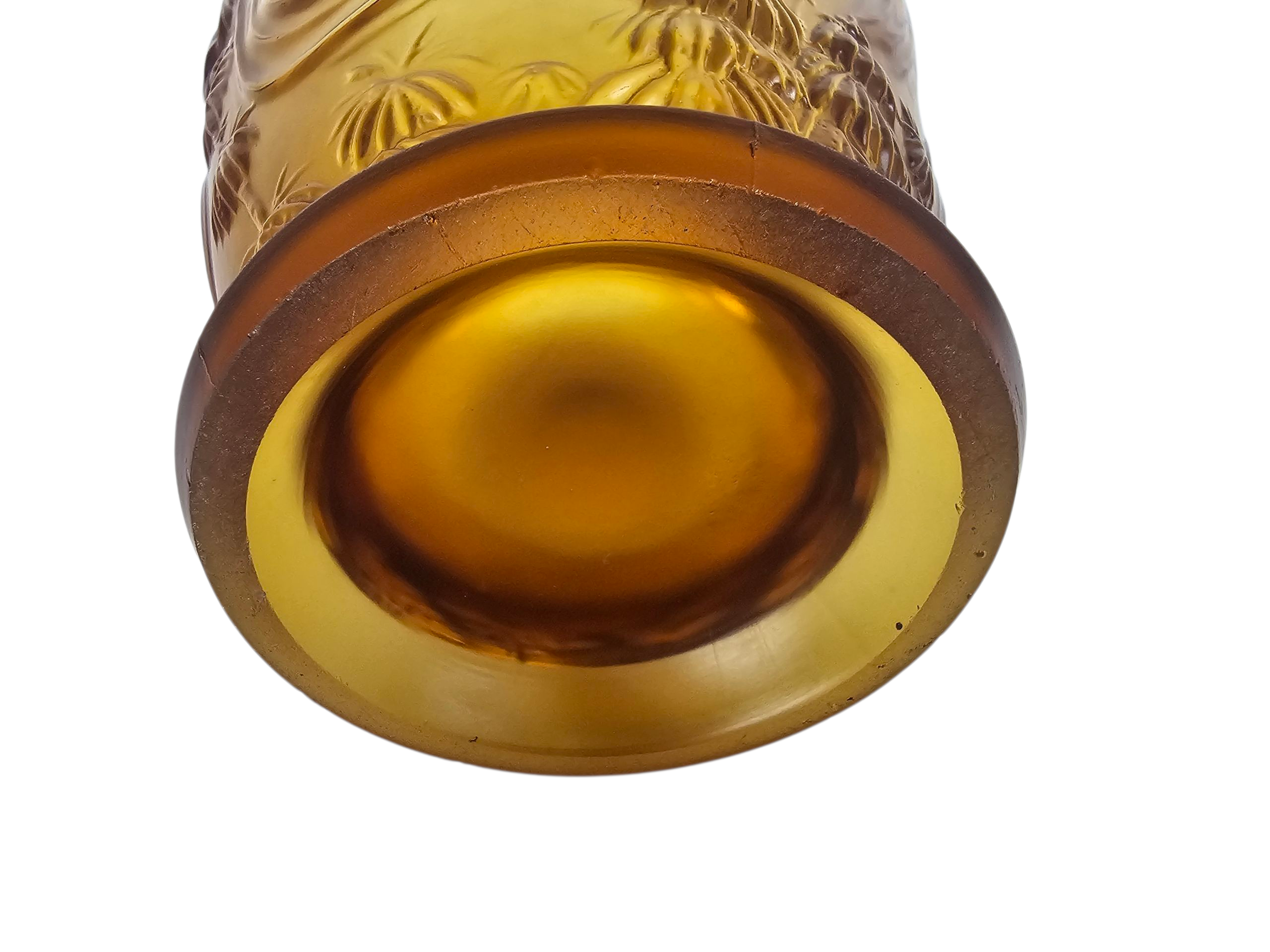 Josef Inwald - Barolac - "Koi karper" - persglazen vaas - gesatineerd glas - model "Poison" - 1930's