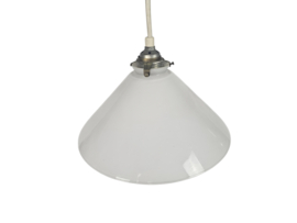 Bankierslamp - Schoemakerslamp - opaline glas - 80's