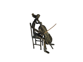 De cellist - Verbronsd - 21e eeuw