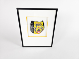 Pop Art - Street Art - Avora Vodka - blik - ingelijste frame - 90's