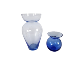 Dutch design - Designer Willem Noyons - glaskunst - Holland - Dubbel vaas - 2000