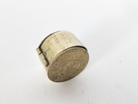 Muntendoosje - pillendoosje - zilver - Taj Mahal - India - 3e kwart 20e eeuw