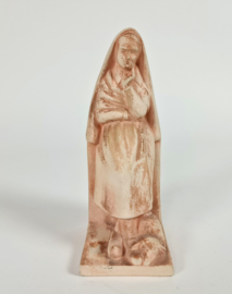 Saint Bernadette - Terre Cuite - J. S. Hartmann Art Déco -  1930's