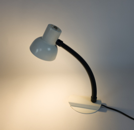 Hala Zeist - bureaulamp - model 703 - flexibele hals - wit - 70's