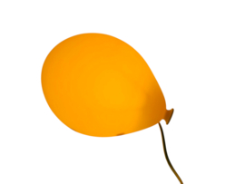 Ikea - design Anna Efverlund - Drömminge  - Ballonlamp - Rood of geel  -  90s