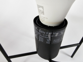 LM design - tafellamp - glas - metaal - Holland - 1990