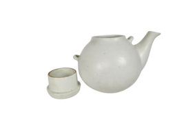 Arabia Finland | ModelGA3 | Witte Theepot | Ulla Procope | Scandinavisch vintagedesign