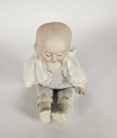 Vintage - 3 hoofden pop - biscuit - 3e kwart 20e eeuw