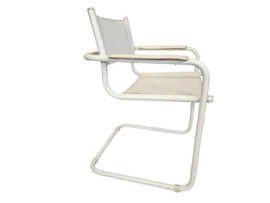 Bauhaus design - Mart Stam - Visitor chair - Matteo Grassi - leer - buisframe -  70's