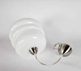 Murano - opaline - cilinder hanglamp - Italie - 3e kwart 20e eeuw