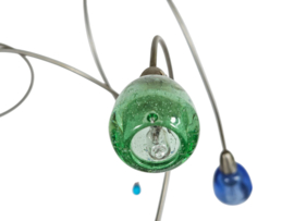 Harco Loor - Strawberry - murano -  6 lichts - dimmer - 1990's