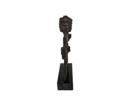 Ontwerper onbekend  - zwaar bronzen beeld - marmeren sokkel - 1990's