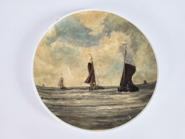 Sijfert Theodorus Portegies (1881- 1959) - Handbeschilderd - Oud Castricum - Zeegezicht - Tichelaar - 1909