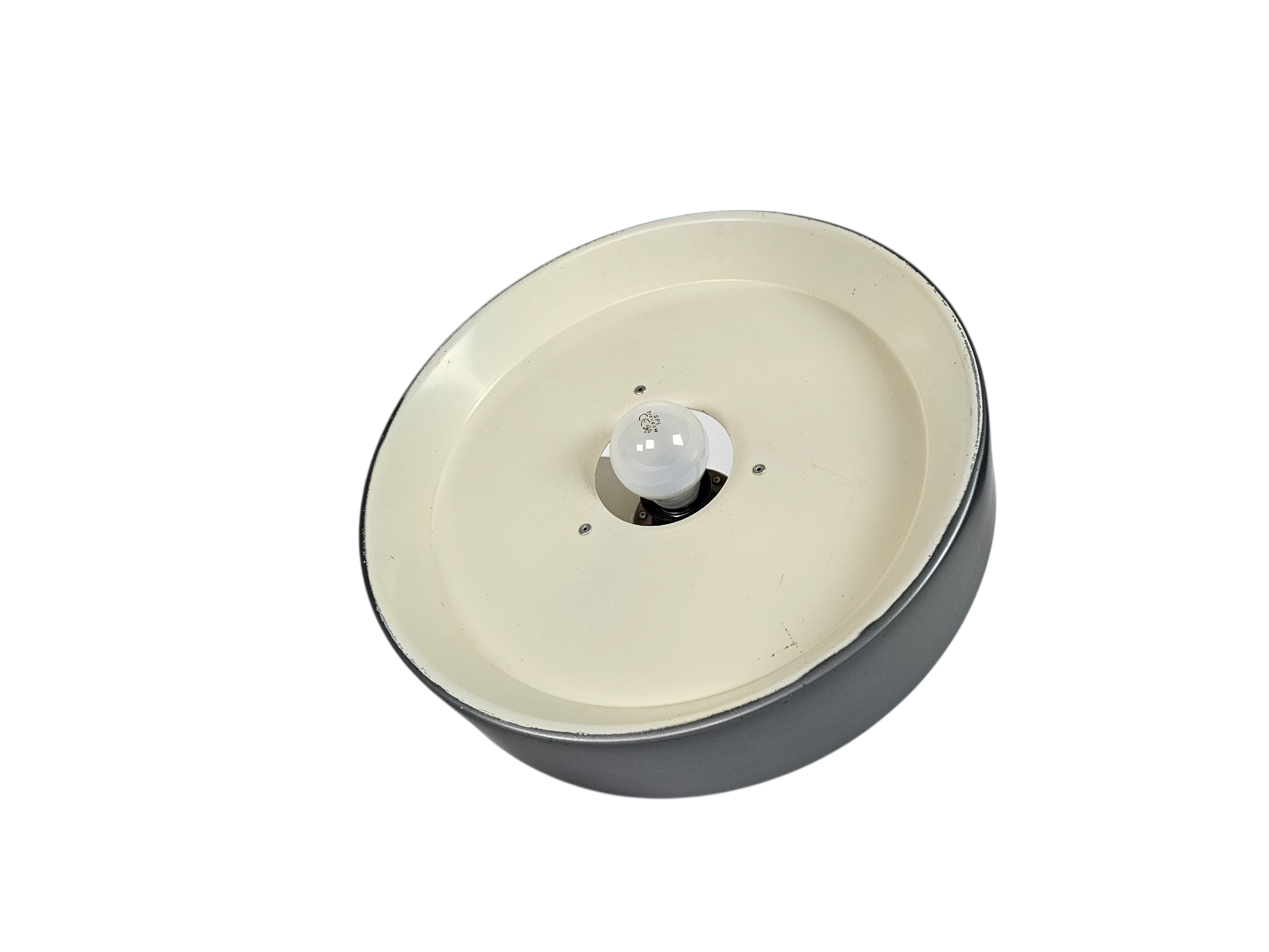 Anvia Almelo - J. Hoogervorst - "model 4017"  - Ufo hanglamp -  antraciet - Dutch design - 60's